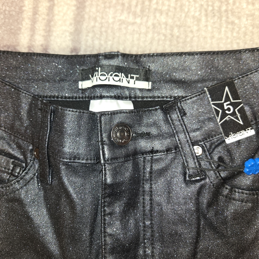 Vibrant Black Boot Cut Jeans